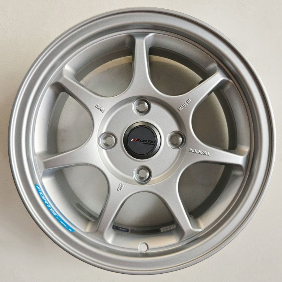 VELG MOBIL ORIGINAL FORTIS WHEELS BY PAKO PLW 15 TYPE 1 R15 x 6,5 4H 114,3 ET 38 MATTE SILVER