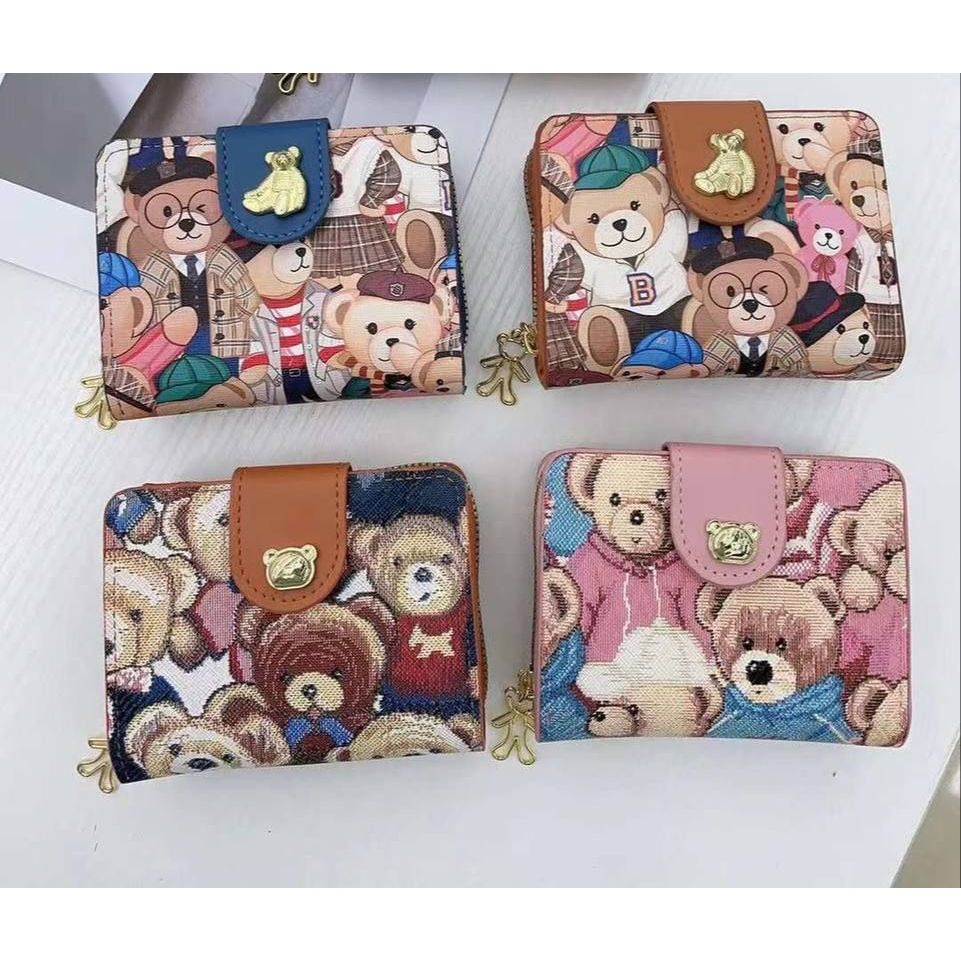 Dompet Wanita Lipat Uang dan Kartu Dompet Karakter