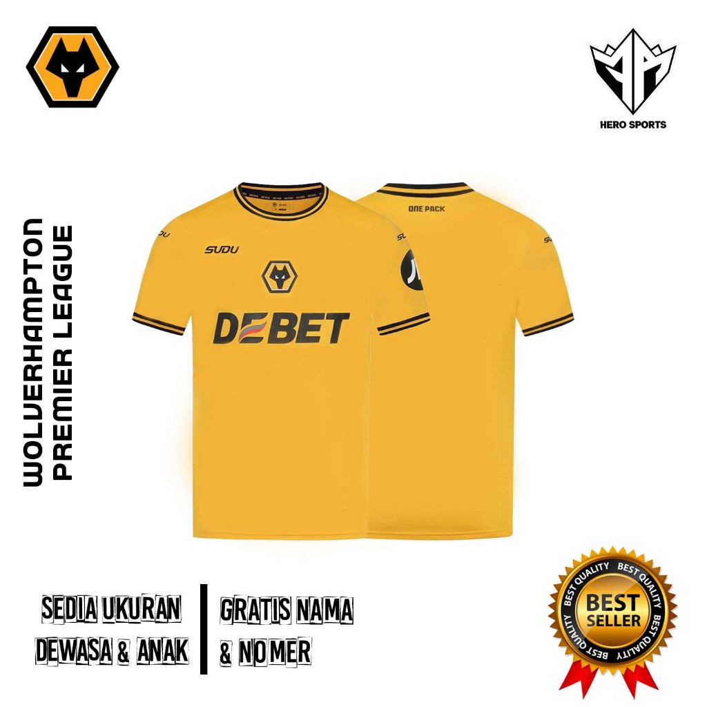 Jersey Wolverhampton Terbaru Full Printing