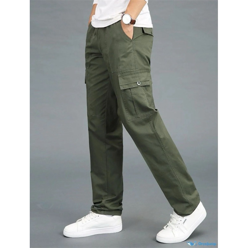 PREMIUM CELANA CARGO PRIA DEWASA / REMAJA MODEL PANJANG HIGHWAIST KOREA STYLE CELANA CASUAL KARGO