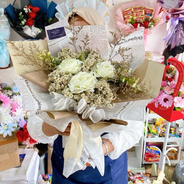 

BUKET EDELWIS MIX ARTIFICIAL/BUKET BUNGA KERING EDELWEIS/DRIED FLOWER/BUKET WISUDA ANNIVERSARY