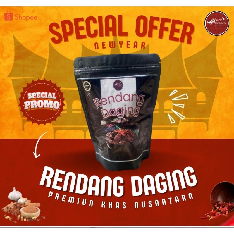 

Promo 7.7 RENDANG 250gr premium Daging Sapi