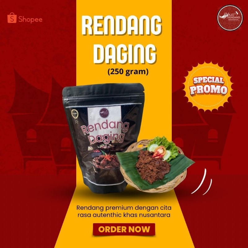 

Rendang Daging 250gr Daging Sapi