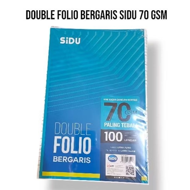 

kertas double Folio bergaris SiDu (100 lembar)