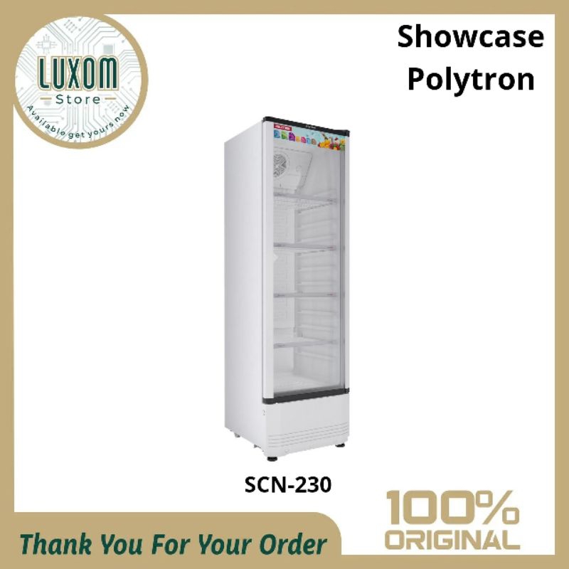 Showcase Polytron SCN-230L/Showcase Polytron/Showcase/Polytron/Lemari Pendingin