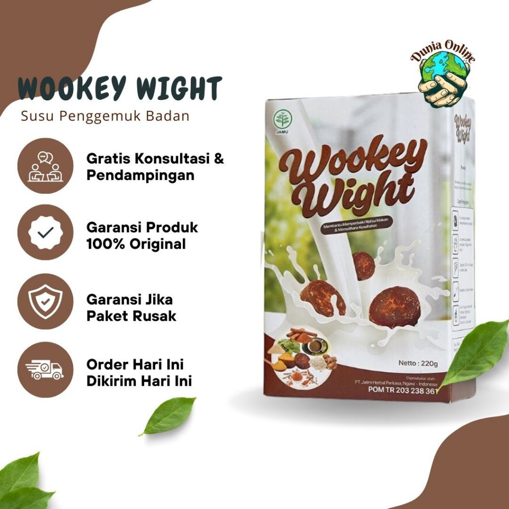 Wookey Weight Susu Gemuk Badan Wookey Wight Susu Penambah Berat Badan Rasa Original & Coklat