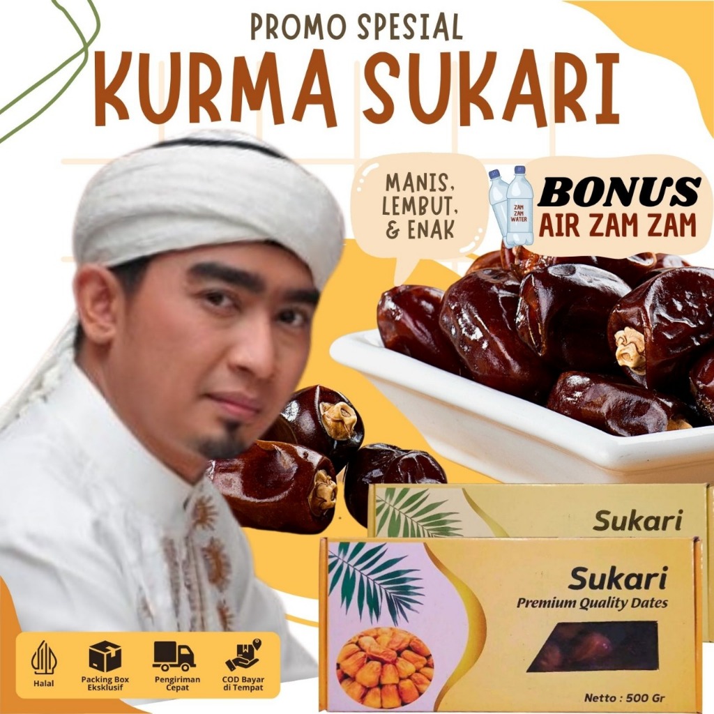 

[TERLARIS] Kurma Premium Original Sukari | Kurma Raja Lembut