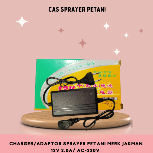 CAS SPRAYER PETANI/ADAPTOR CHARGER/CAS TANGKI ELEKTRIK/CAS AKI SPRAYER
