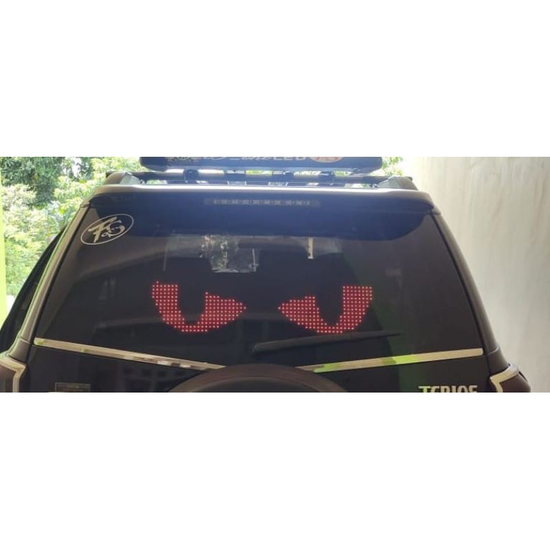Led animasi mata gerak mobil