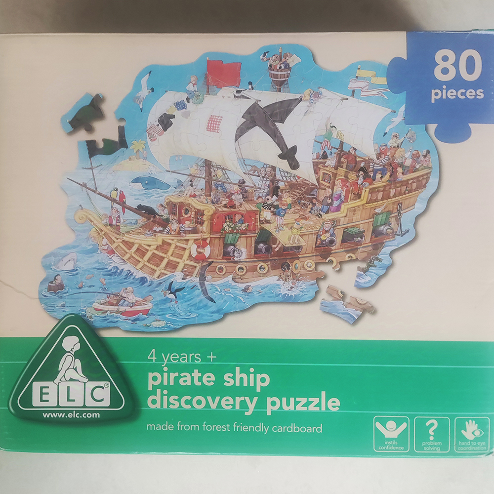 PRELOVED MAINAN EDUKATIF PUZZLE ELC PIRATE SHIP DISCOVERY 80 PIECES KOMPLIT KONDISI SANGAT BAGUS