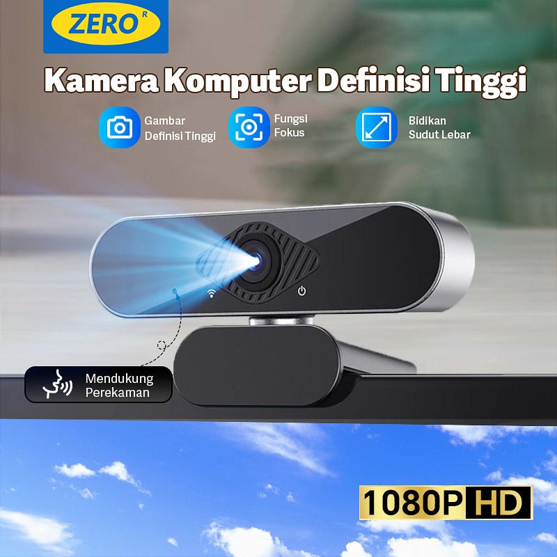 Webcam Laptop 1080P USB Kamera PC 4K Full HD With Mic Live Streming Webcam Untuk Zoom Google Meeting