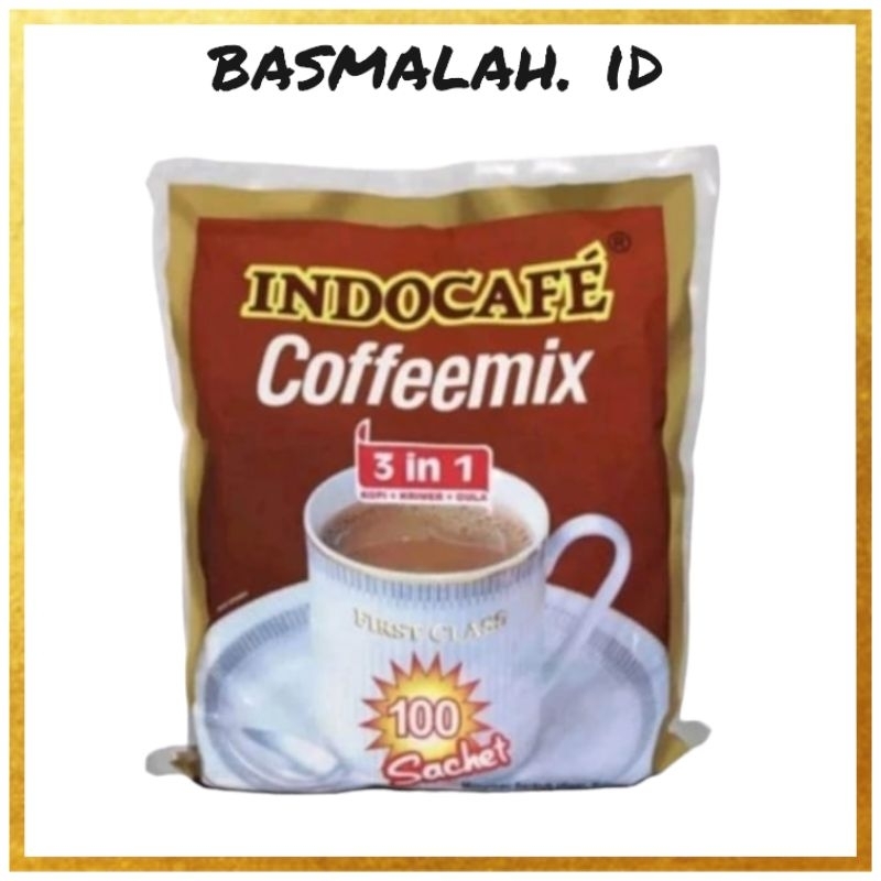 

Indocafe Coffeemix 3 in 1 satu pack isi 100 Sacheet