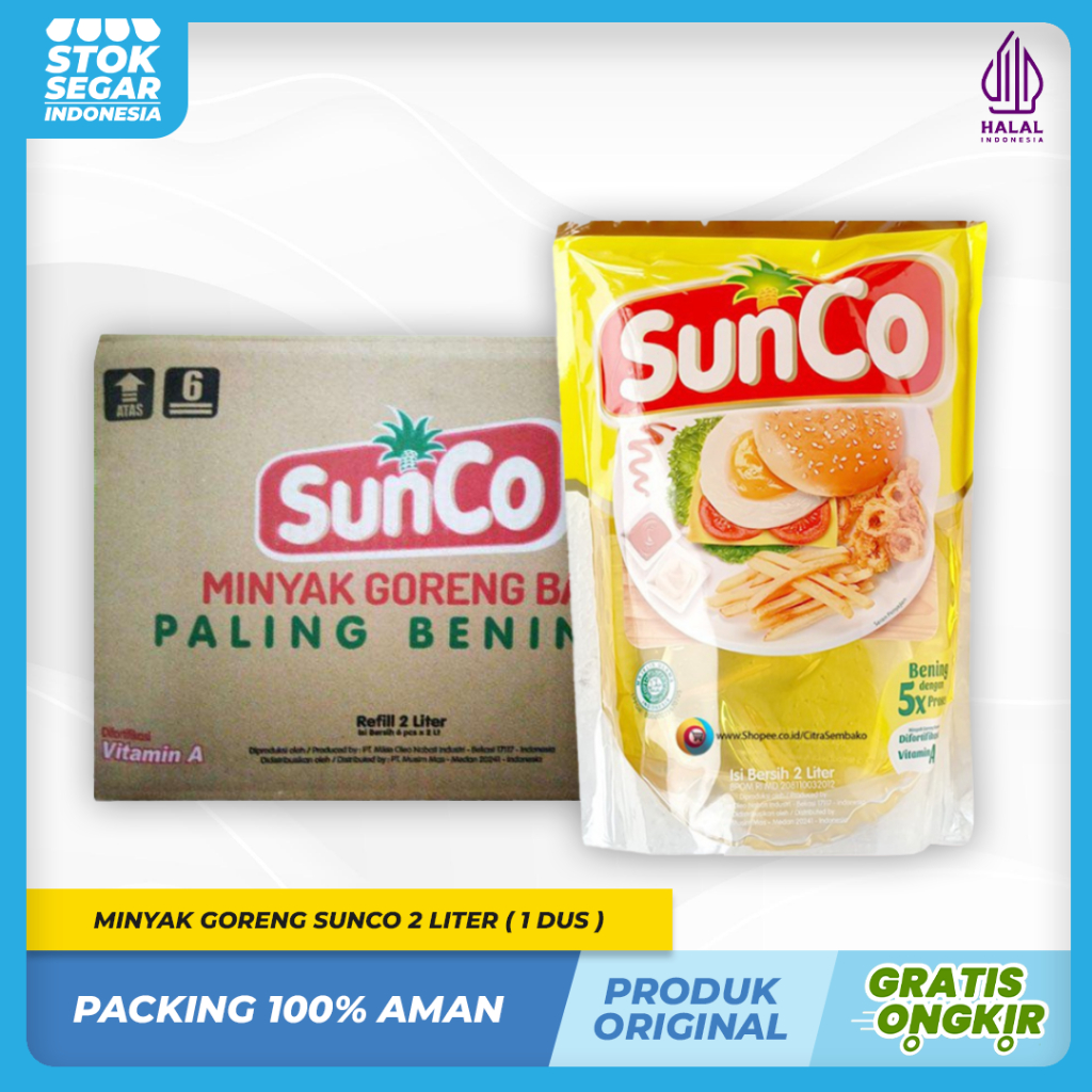 

Minyak Goreng Sunco 2 Liter 1 Dus