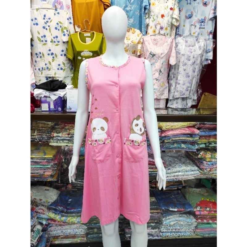 ANNE CLAIRE Allsize Daster Kutungan Kancing Full Kaos Premium