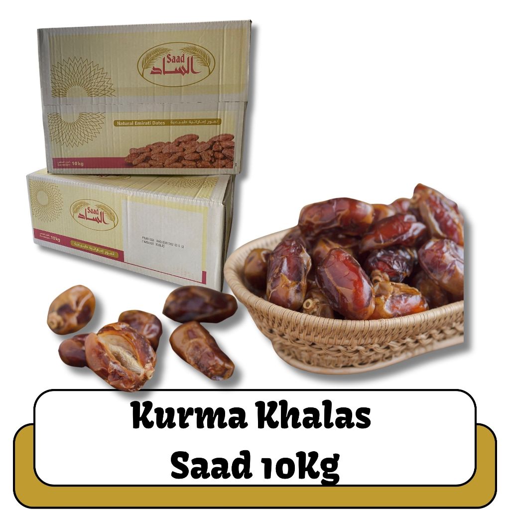 

OLEH OLEH HAJI DAN UMROH 10KG KURMA KHALAS SAAD KARTON I KURMA KHOLAS SAAD I KURMA KERING I KURMA KHALAS FROM ABU DHABI