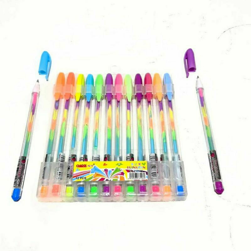 

Bolpen Warna Bolpen Pelangi Ecer 1 Pcs Bolpen Gel Bolpen Lucu