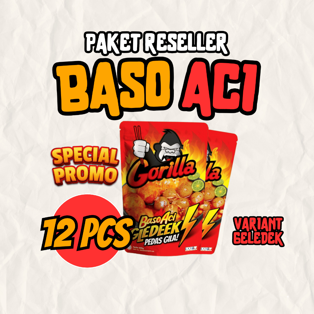 

[BISA COD] PAKET RESELLER 12 PCS BAKSO PEDAS TULANG RANGU PENTOL ACI