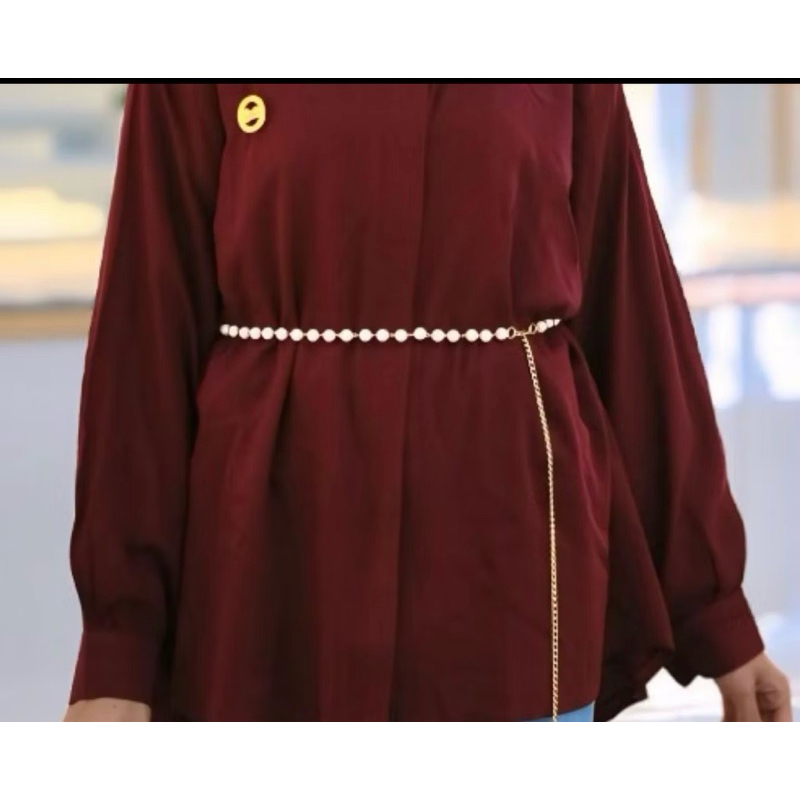 ikat pinggang gamis mutiara  / belt gamis mutiara / belt dress / ikat pinggang untuk dress