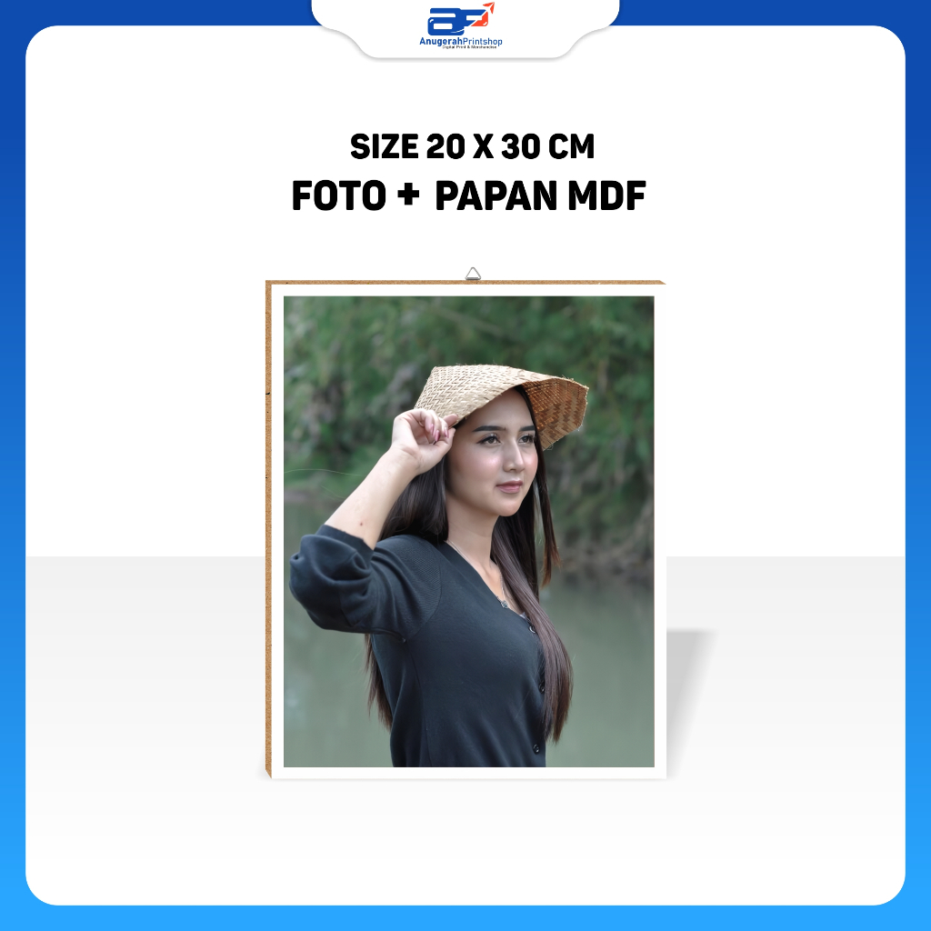 Cetak Foto MDF 10r Sudah Di Bingkai |Cetak Foto MDF Jumbo 20x30 Cm