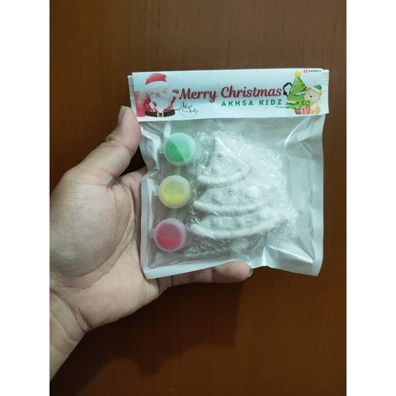 *KEITARO* Gypsum Painting | Souvenir Halloween , Natal Gypsum Lukis Kemasan Plastik , Mewarnai Anak,