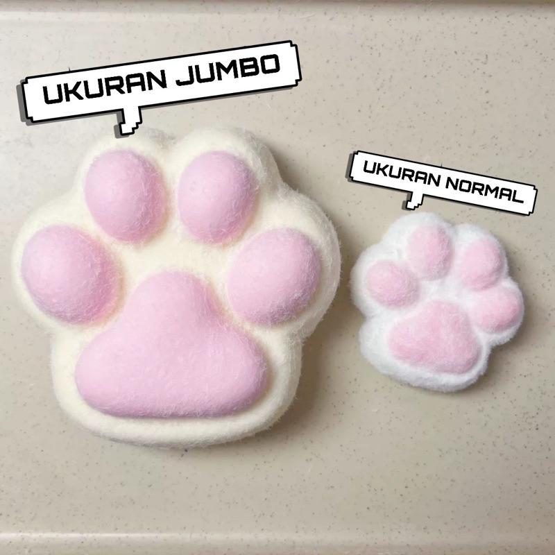 Taba Squishy Paw Ukuran Jumbo Besar 12 cm Viral Lucu Kualitas Terbaik Banyak Warna Model Terkini