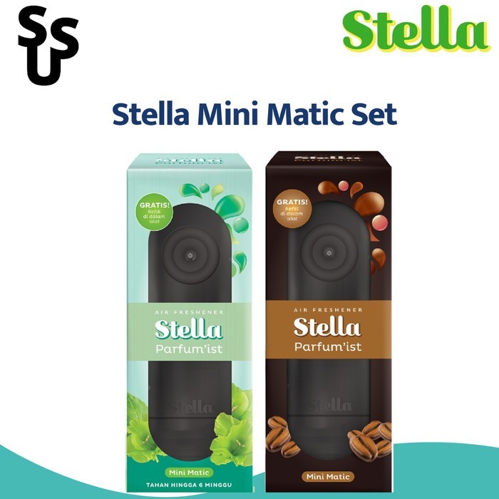 stella matic mini set pengharum ruangan otomatis 40 ml