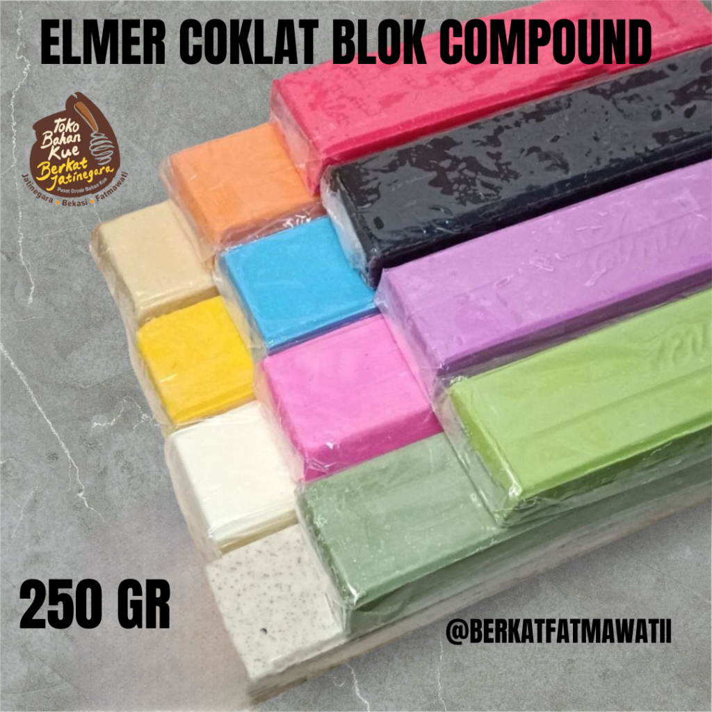 

ELMER COKLAT BLOK WARNA POTONGAN 250 GR