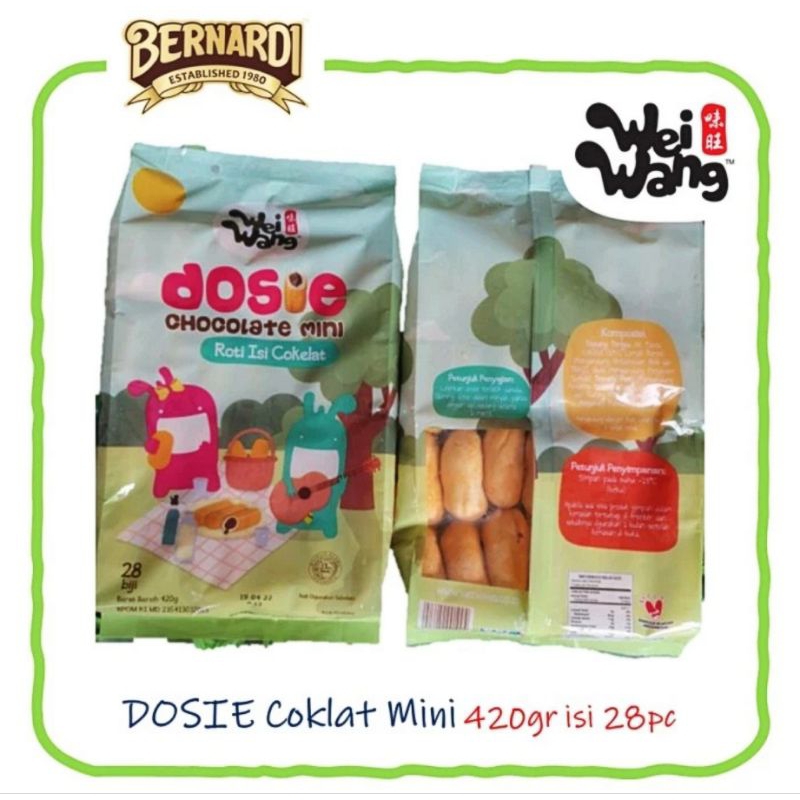 

wei wang dossie 420gr roti isi coklat