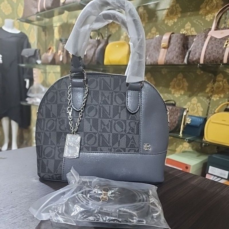 TAS BONIA ORIGINAL ALMA BLACK MONOGRAM