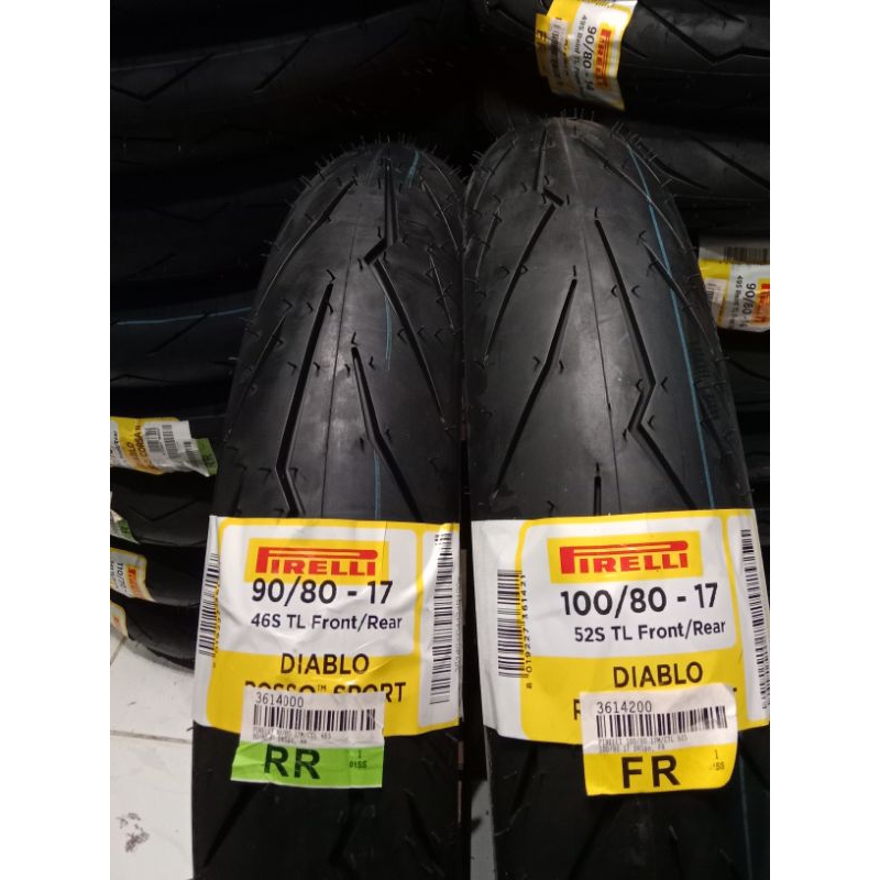 paket ban pirelli diablo rosso sport uk 90/80-17&100/80-17