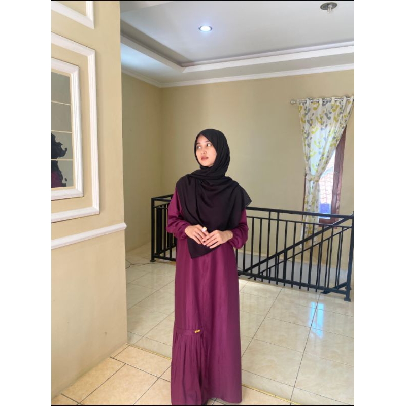 Gamis rayon twill premium polos
