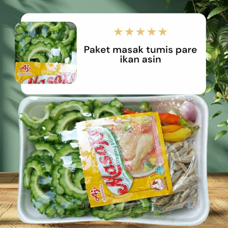 

Paket sayur pare siap masak praktis (foodprep)