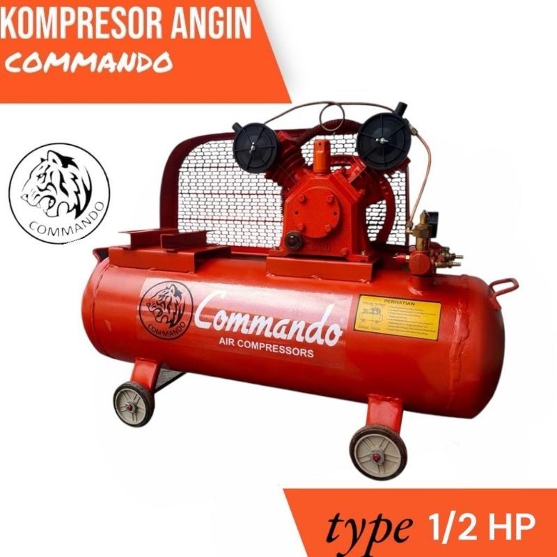 shopee Commando 1/2 HP Kompresor Angin