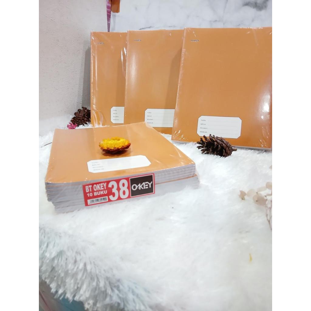 

[Whispers] (10PACK) BUKU TULIS 38 LEMBAR SAMPUL COKLAT PREMIUM-BUKU TULIS 38 HALAMAN