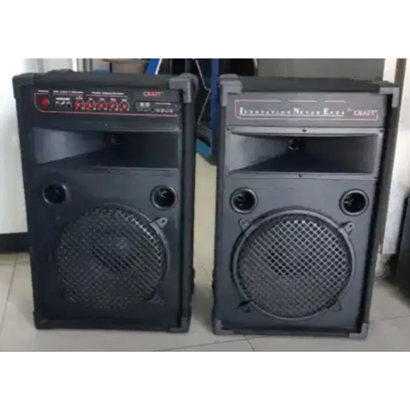 SPEAKER AKTIF CRAFT 12 INCHI SUPER BASS BLUETOOTH SUPPORT FREE MICROPHONE