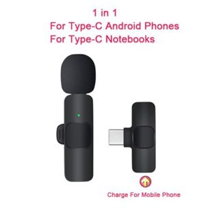 MIC K8Mic Clip On Wireless K8 Type C Lightning Vlog Plug and Play