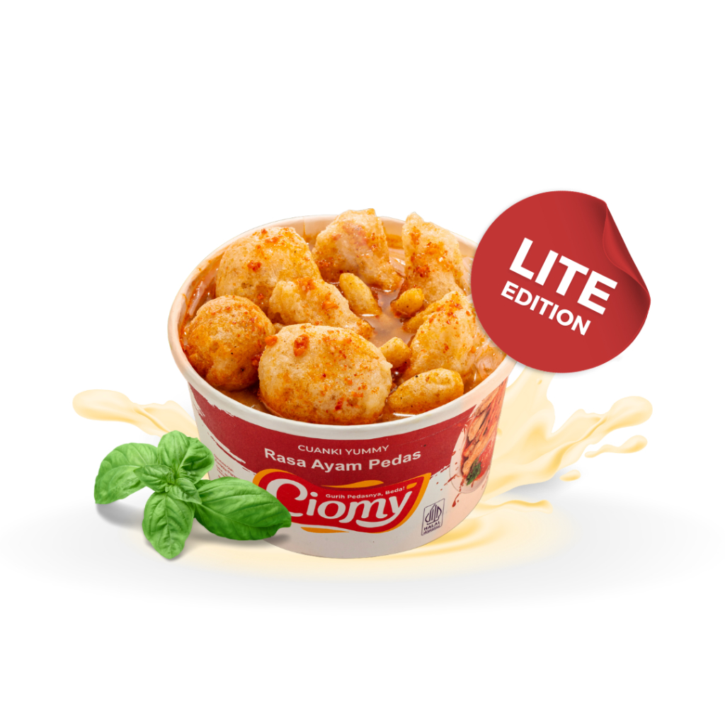 

CIOMY - Cuanki Cup Ayam Pedas Original Lite 35gr Halal Praktis/ Ciomy Cuanki Spicy Cup Lite