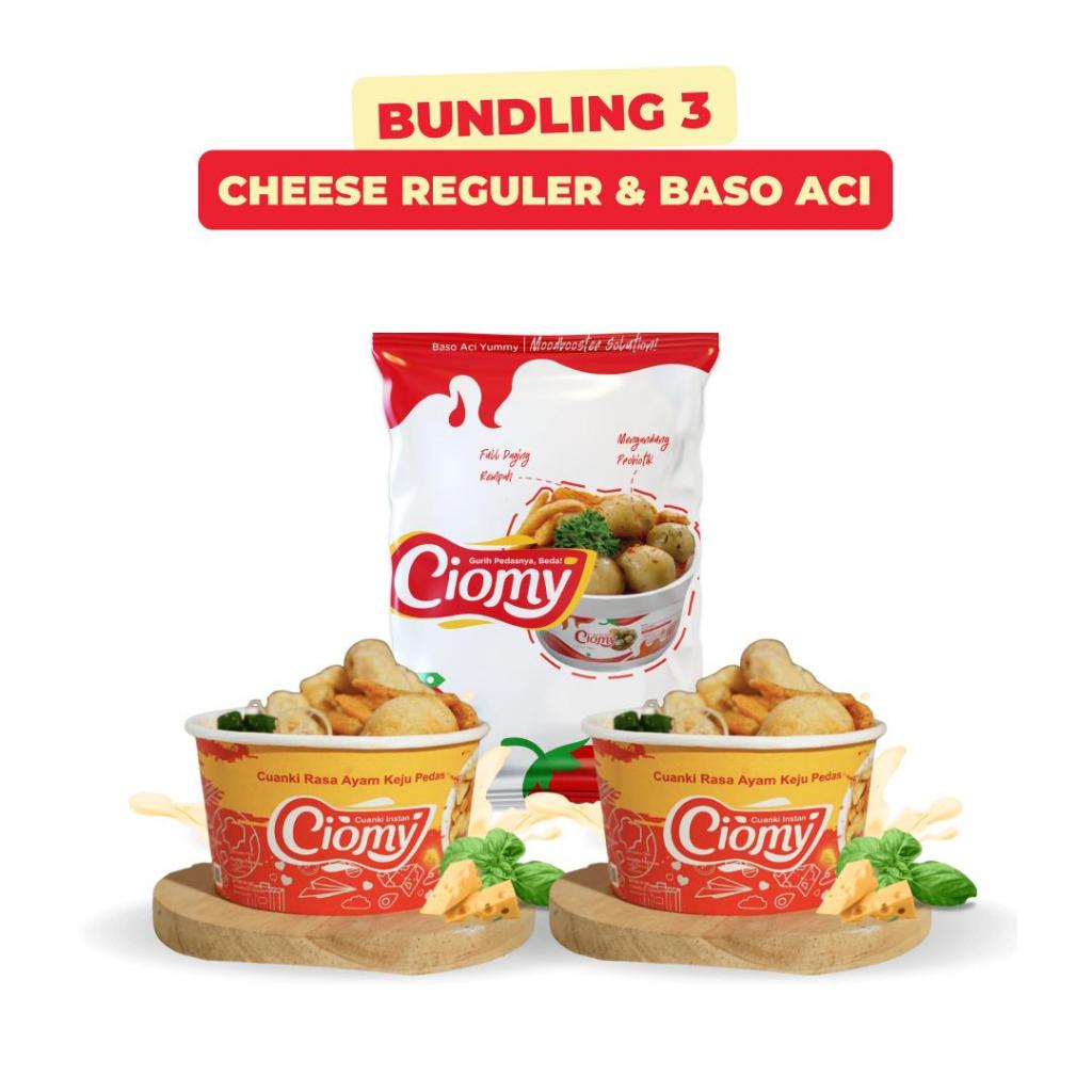 

CIOMY - Bundling 3 Cuanki Pedas Kuah Keju dan Ciomy Sachet Rasa Ayam