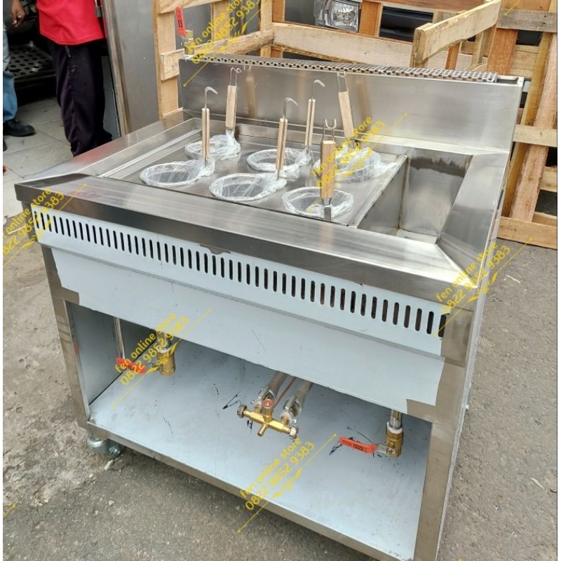 Rebus Mie Noodle Boiler 6 lubang + Bak Kuah