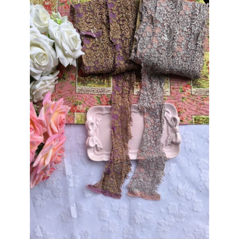 [ KAWAII LACE ] renda kumis pinggiran brokat  rangrang rang rang lebar 6cm