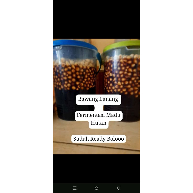

Fermentasi Bawang Lanang + Madu Hutan kemasan 100gr