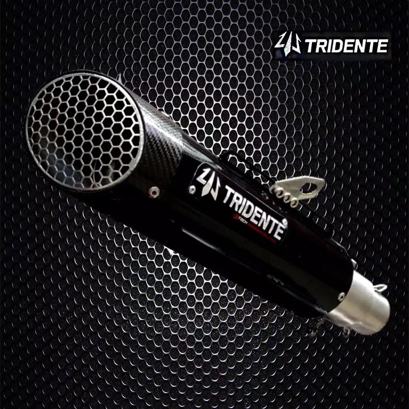 Knalpot Racing 3 suara Tridente F23 Modular Carbon Spartan gp3 Ronin katana nextgen Tridente f19 3te