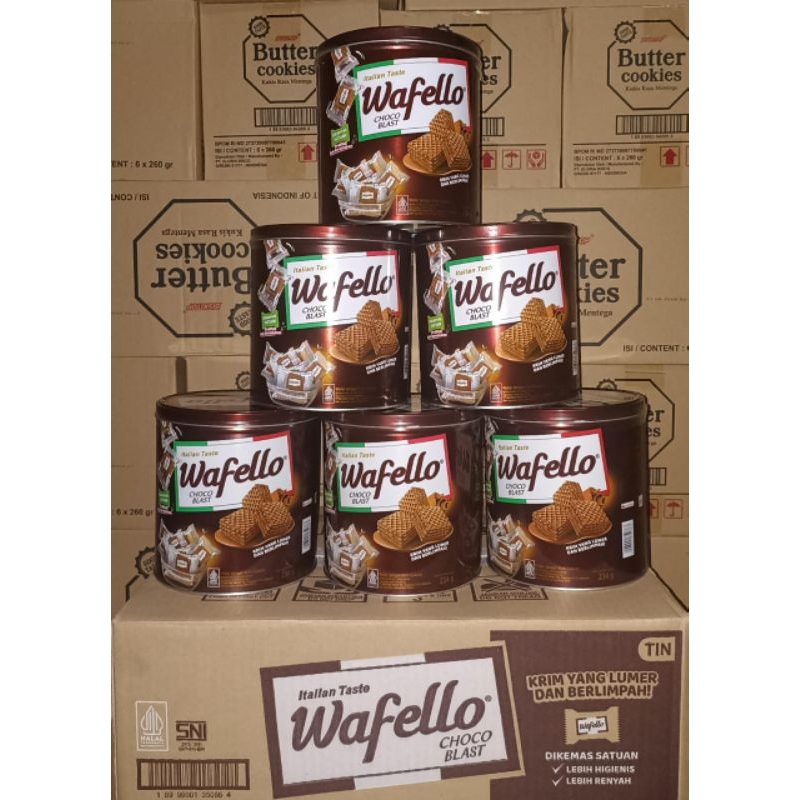 

WAFELLO WAFER KALENG COKLAT/CARAMEL 234GR