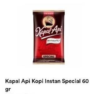 

kopi bubuk kapal api special kemasan renceng 60gr