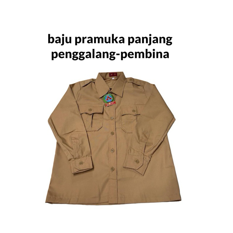 Baju pramuka wanita/pria lengan panjang/pendek sd smp smk sma