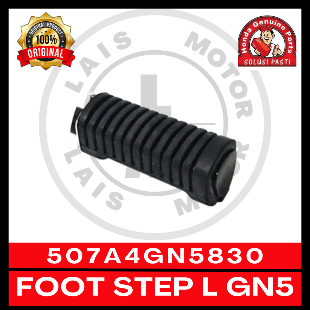 Step Belakang Set Kiri GN5 Grand, Revo lama, Supra X 125 507A4GN5830 ORI AHM