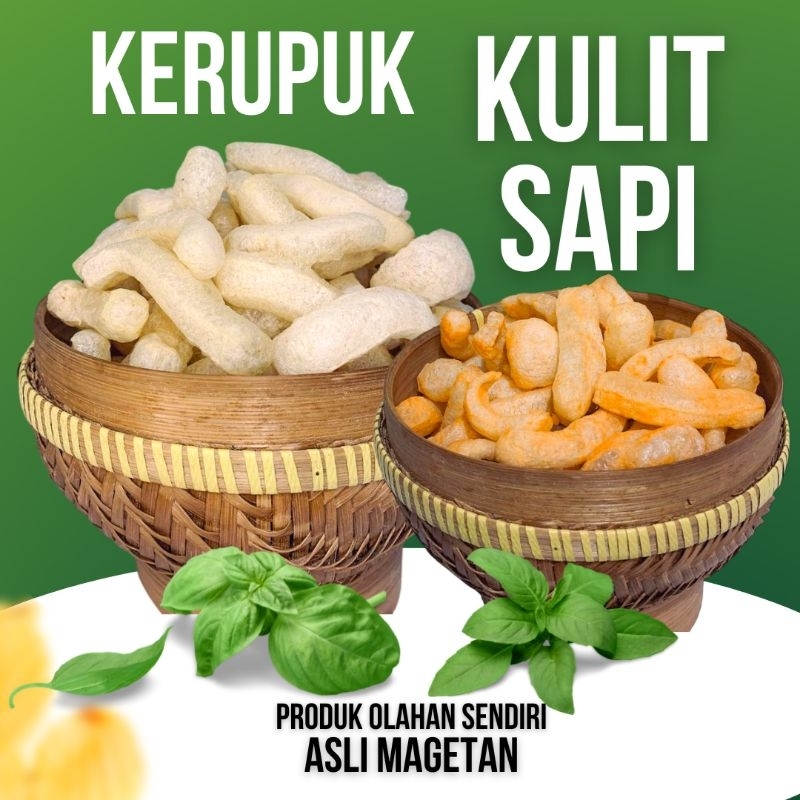 

80gr - KERUPUK KULIT SAPI ASLI/KERUPUK RAMBAK/KRUPUK KULIT SAPI ASLI/KRUPUK RAMBAK/TANPA BAHAN PENGAWET/ORIGINAL DAN BALADO