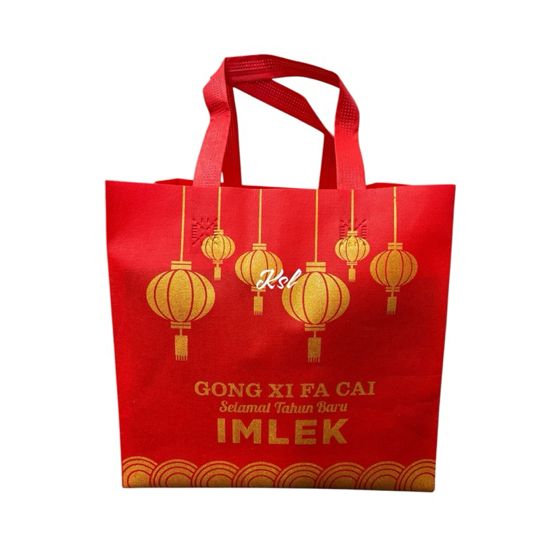 

Tas Spunbond / Tas Kain Belanja / Goodie Bag HLS KOTAK ( kotak nasi / kue ) IMLEK 20, 22, 24, 26, 28