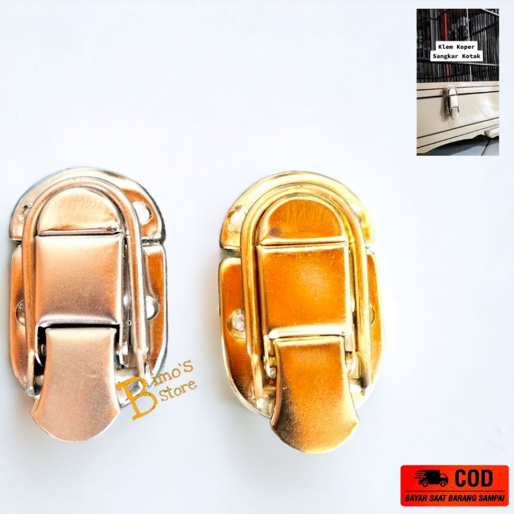 Klem Koper Sangkar Klem Sangkar Klem Tebok Sangkar Kotak Kosan Pengait Tebok 1 pcs