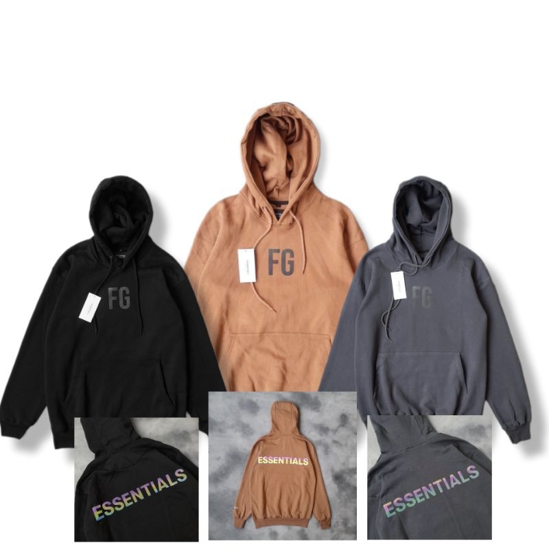 SWEATER HOODIE PULLOVER ESSENTIALS FOG HOLLO REFLECTIVE GID